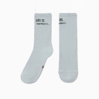 Носки женские "life is тяжеловато", цвет светло-оливковый, р-р 23-25