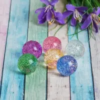 Мяч каучуковый &laquo;Блеск&raquo;, 2,5 см, цвета МИКС