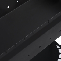 Мангал GrilMe MAX, 35 х 115 х 83 см, сталь 2 мм, термометр, 2 полки, колёса