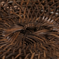 Корзина плетёная "Баскет" бамбук 39х39х50см, тёмная