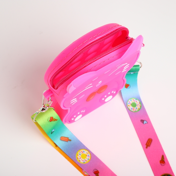 Сумка детская для девочки на молнии, цвет розовый Сумка детская для девочки на молнии, цвет розовый