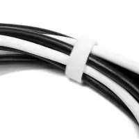 Лента-липучка для проводов 1000&times;10&times;1.5 мм ТУНДРА, белая, 1 шт.