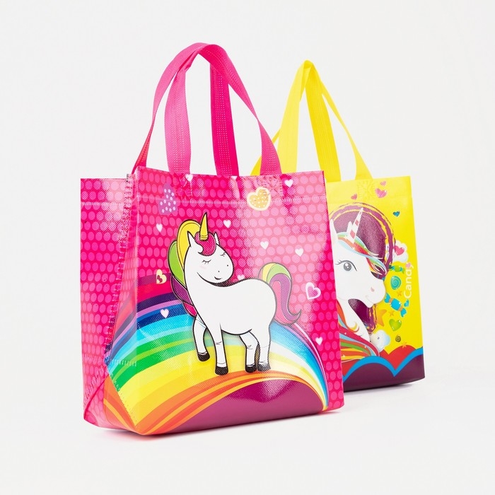 Сумка детская для девочки без молнии, цвет МИКС