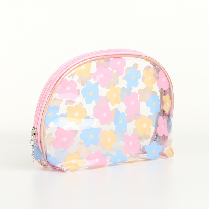 Набор косметичек 2 в 1 на молнии, цвет розовый Набор косметичек 2 в 1 на молнии, цвет розовый