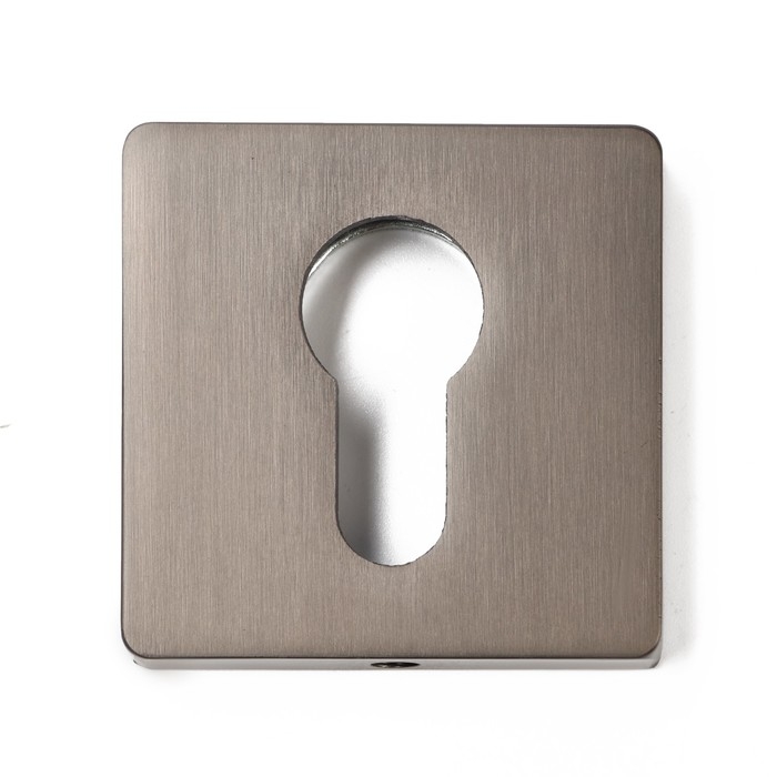 Накладка на цилиндровый механизм LOCKLAND, квадратная, цвет графит, комплект. Накладка на цилиндровый механизм LOCKLAND, квадратная, цвет графит, комплект.