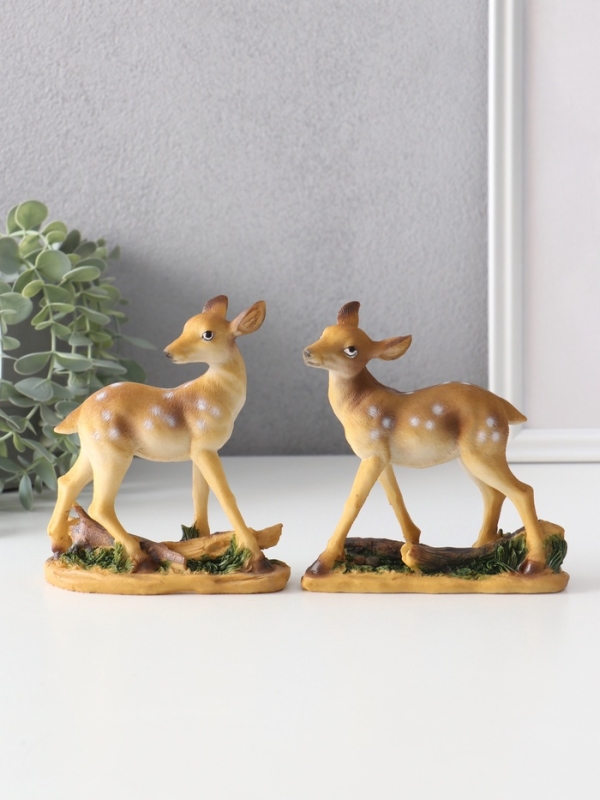 Сувенир полистоун "Оленёнок" МИКС 13х4,7х14 см