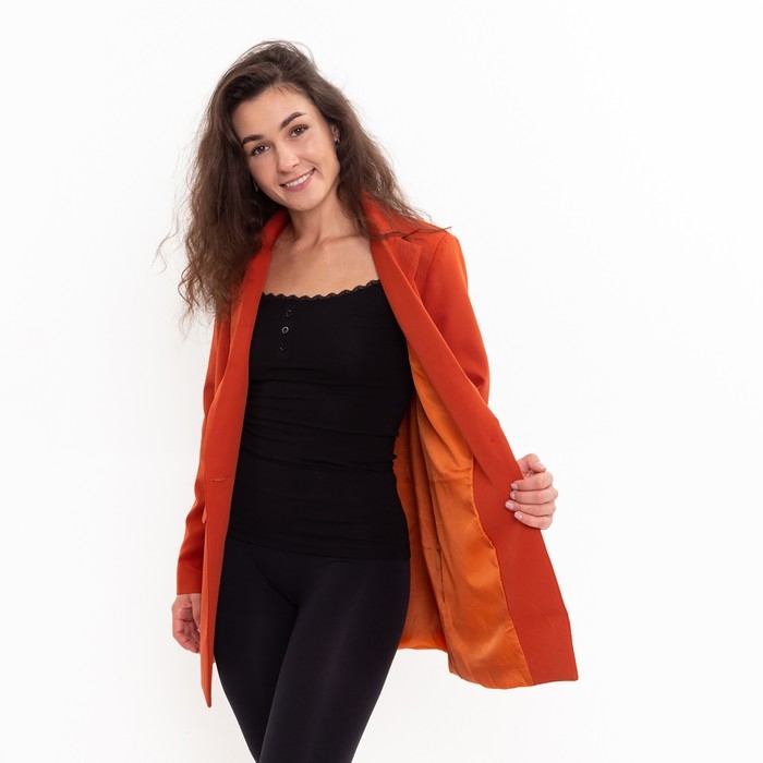 Пиджак женский, цвет кирпичный, размер 44-46 Пиджак женский, цвет кирпичный, размер 44-46