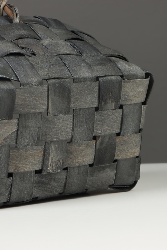 Корзина плетёная, 22×15×12 см, ручка h=12 см, ива, серая Корзина плетёная, 22×15×12 см, ручка h=12 см, ива, серая