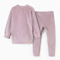 Костюм детский (свитшот, лосины) KAFTAN Plushy р.30 (98-104), лиловый Костюм детский (свитшот, лосины) KAFTAN Plushy р.30 (98-104), лиловый