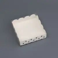 Коробка для печенья, &laquo;Горох&raquo;, белая, 12&times;12&times;3 см