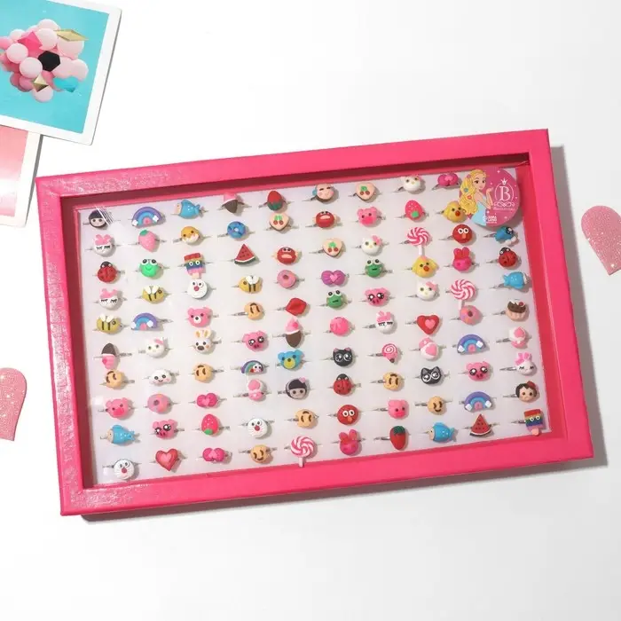 Кольцо детское &laquo;Выбражулька&raquo; заповедник, форма МИКС, цветное, безразмерное