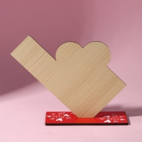 Фигура деревянная, стела &laquo;Я люблю тебя&raquo;, 15,5 х 12,9 см