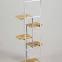 Подставка для цветов Greengo, 6 полок, 36 &times; 23 &times; 106 см, напольная, каркас металл, полки МДФ, белая