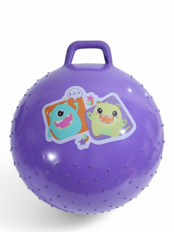 Мяч прыгун массажный 65 см, 520 гр, цвета микс