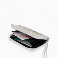 Кошелек дет 07-01-01 Июнь2530 медведь, 12*1,5*9 см, 2 отд+отд/молн, д/карт, белый