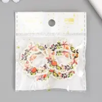 Декор для творчества акрил "Веночек с яблоками и грибами" 0,2х4х4,1 см