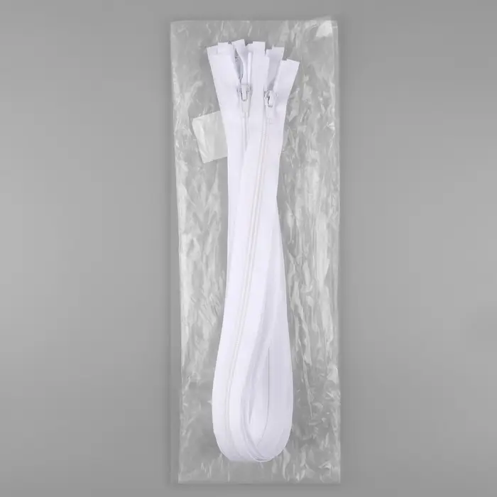 Молния &laquo;Спираль&raquo;, №5, разъёмная, замок автомат, 70 см, белая