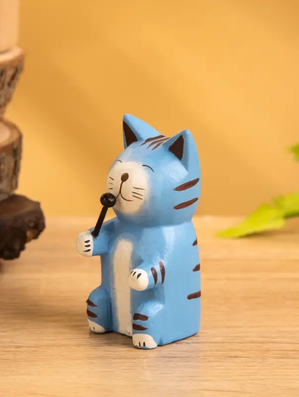 Сувенир &laquo;Кот с микрофоном&raquo;, 3&times;4&times;8 см, дерево, МИКС