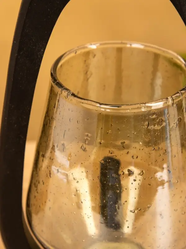 Подсвечник "Аура" 13х15х26 см, стекло, дерево