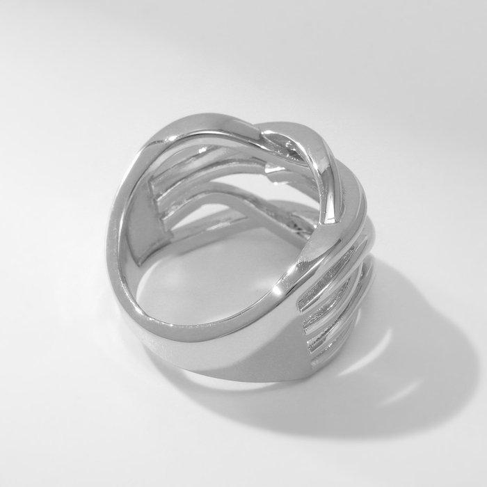 Кольцо металл «Тренд» тройное переплетение, цвет серебро, размер 18 Кольцо металл «Тренд» тройное переплетение, цвет серебро, размер 18