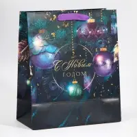 Пакет подарочный новогодний ламинированный &laquo;Магия&raquo;, ML 23 х 27 х 11.5 см