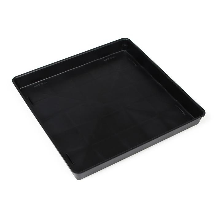 Набор для рассады: пластиковая вставки на 16 ячеек, по 130 мл, пластиковый чёрный поддон, 26,5 &times; 26,5 &times; 3 см