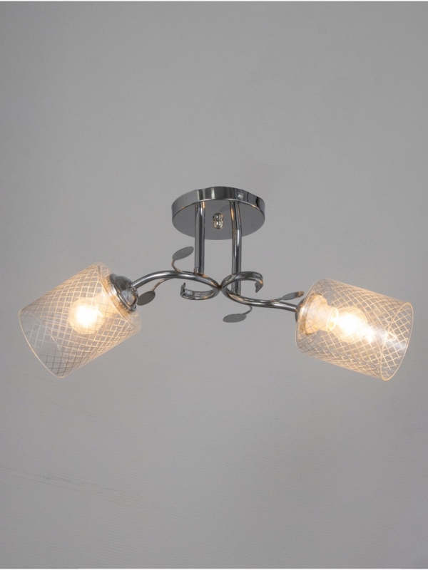 Люстра "Клара" 2х40Вт Е27 хром