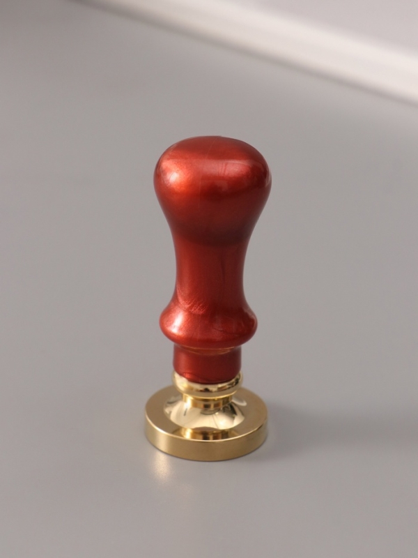 Печать для сургуча с пластиковой ручкой "Буква X на вензеле" 2,5х2,5х6,3 см