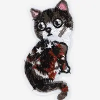 Термоаппликация &laquo;Кошка&raquo;, 9.7&times;4.5 см, серая