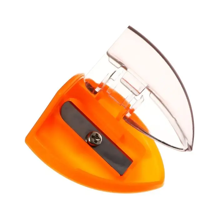 Точилка &laquo;Треугольник&raquo;, с контейнером (штрихкод на штуке), МИКС