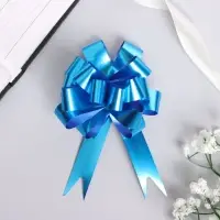 Бант - шар №3, простой, голубой