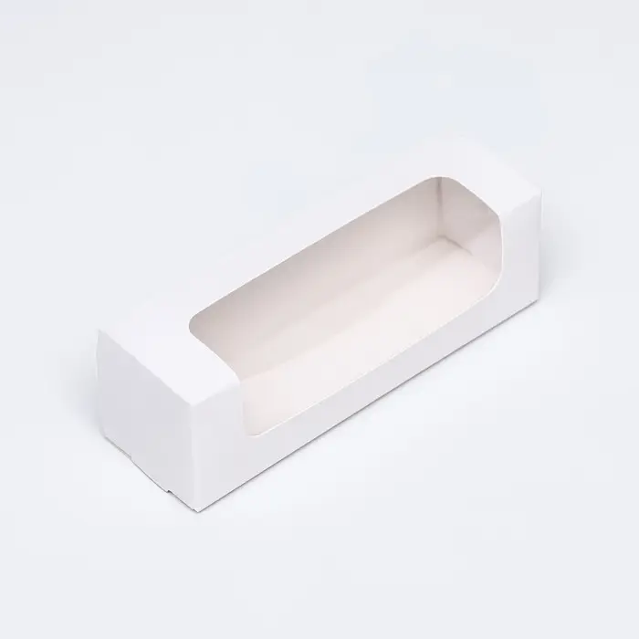 Кондитерская упаковка, белая, 16&times;5&times;5 см