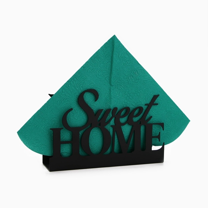 Салфетница &laquo;Sweet home&raquo; металлическая, 14 х 9 см