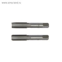 Метчики метрические ручные ТУНДРА, М14 х 1.25 мм, комплект из 2 шт.