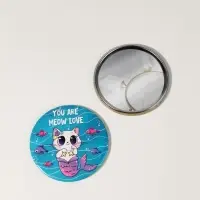 Зеркало карманное &laquo;Которусалка&raquo;, d=7 см, разноцветное