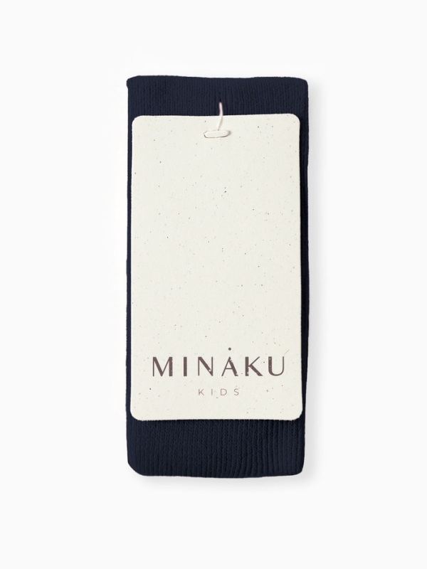 Колготки детские с лямками MINAKU, цв.синий, рост 74-80