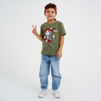 Футболка детская KAFTAN "The best" р.28 (86-92), хаки