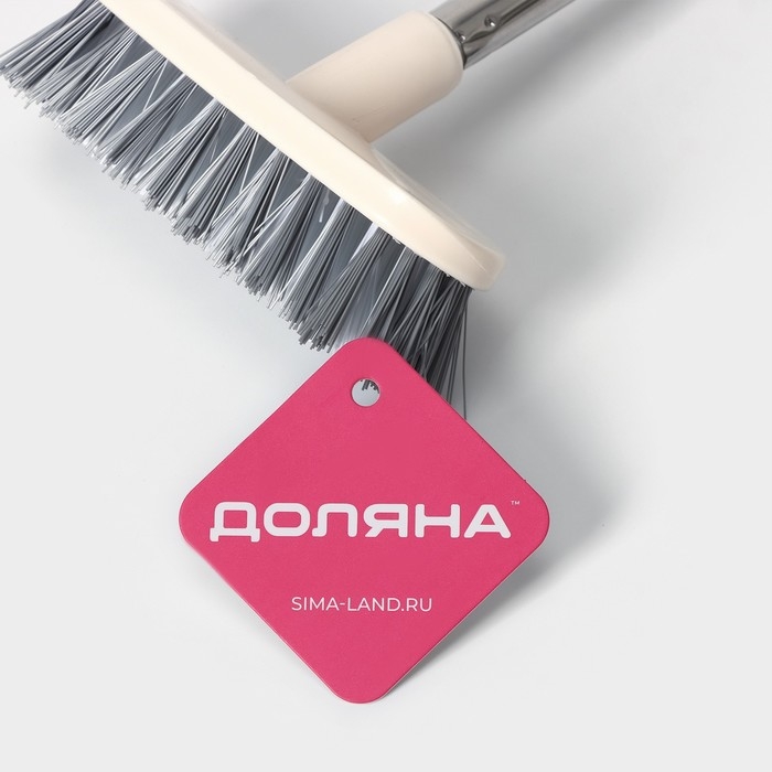 Щётка на ручке Доляна, 46×13×5 см, цвет белый Щётка на ручке Доляна, 46×13×5 см, цвет белый