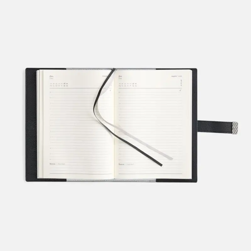 Ежедневник Repute, недатированный, черный