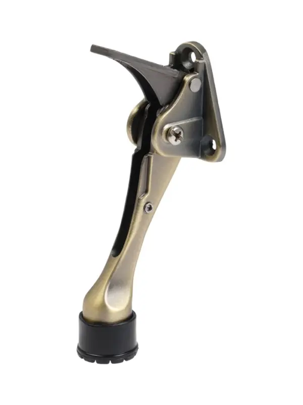 Фиксатор дверной LOCKLAND &ldquo;козья ножка&rdquo;, с автоподъемом, цвет бронза