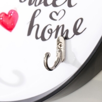 Крючки декоративные 3 крючка "Пионы в вафельном рожке" 30х30 см Крючки декоративные 3 крючка "Пионы в вафельном рожке" 30х30 см