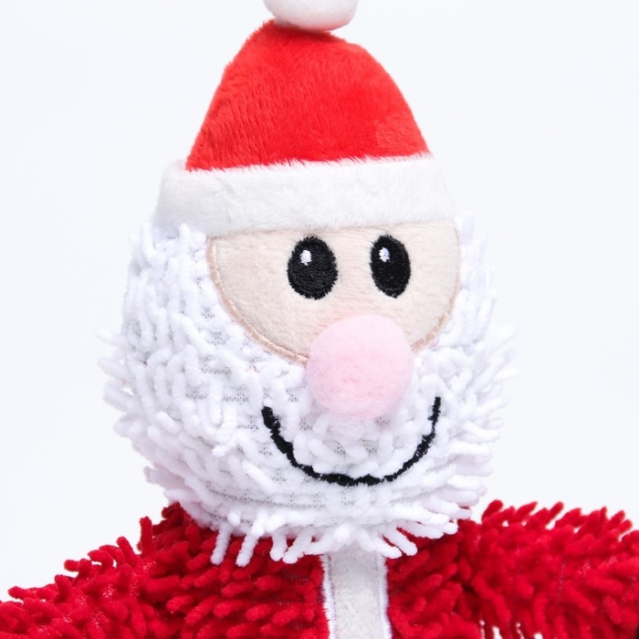 Игрушка мягкая для собак Игрушка мягкая для собак "Дед мороз" с пищалкой, 26 х 15 см