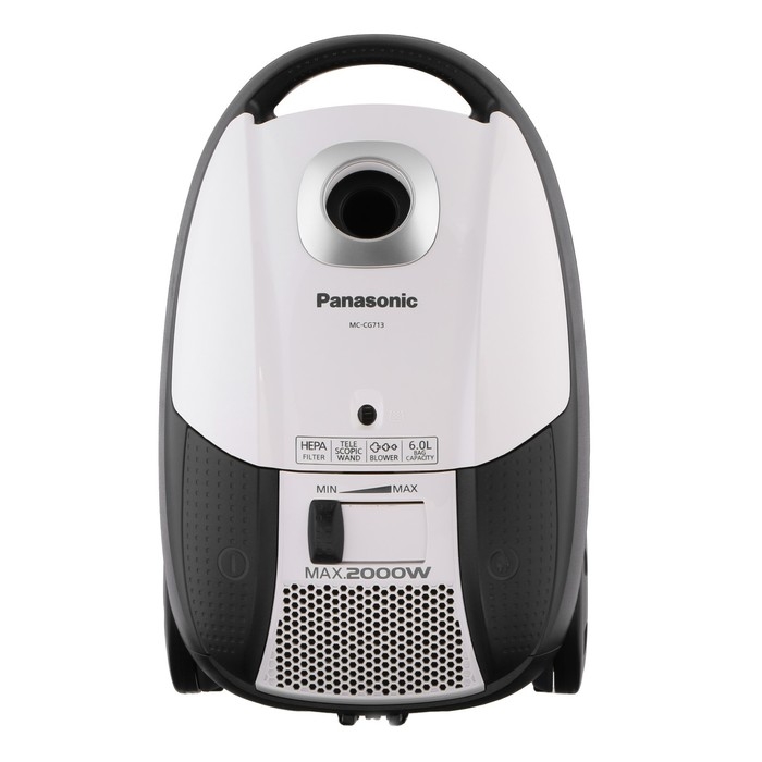 Пылесос PANASONIC MC-CG713, мешок, 2000 Вт, белый Пылесос PANASONIC MC-CG713, мешок, 2000 Вт, белый