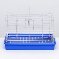 Клетка для кроликов 43 х 29 х 26 см, синяя Клетка для кроликов 43 х 29 х 26 см, синяя