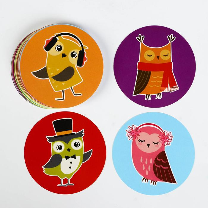 Настольная игра на реакцию и внимание &laquo;Ох уж эти совушки&raquo;, 50 карт, 6+