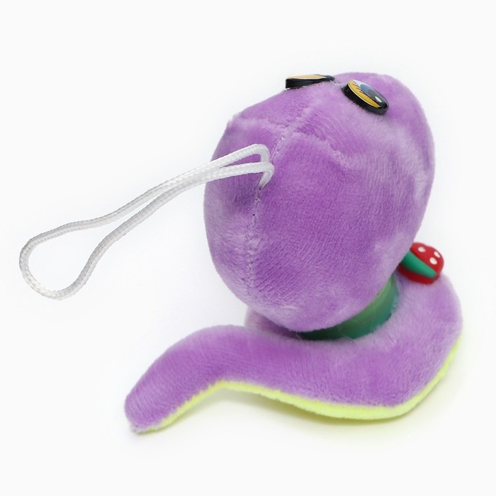 Новый год! Мягкая игрушка &laquo;Змейка с пружиной&raquo; на подвесе, 9 см, цвет МИКС