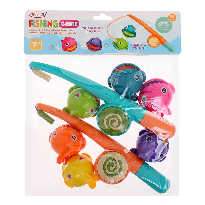 Магнитная рыбалка &laquo;Забавные рыбки&raquo;, 6 рыбок, 2 удочки