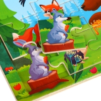 Пазл &laquo;Лесные зверята&raquo;, 15 х 11 см