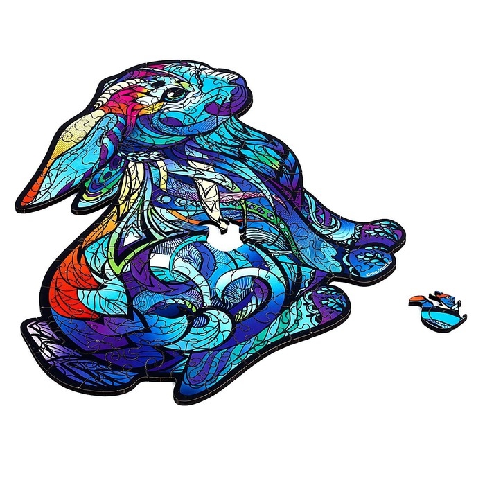 Пазл деревянный фигурный &laquo;&lrm;Милый кролик&raquo;&lrm;, 102 элементов