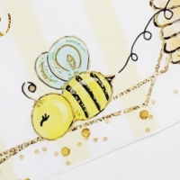 Фотофон винил "Медовые пчёлки" 120х80 см Фотофон винил "Медовые пчёлки" 120х80 см